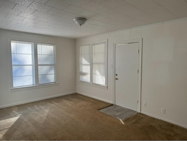 view of carpeted entryway