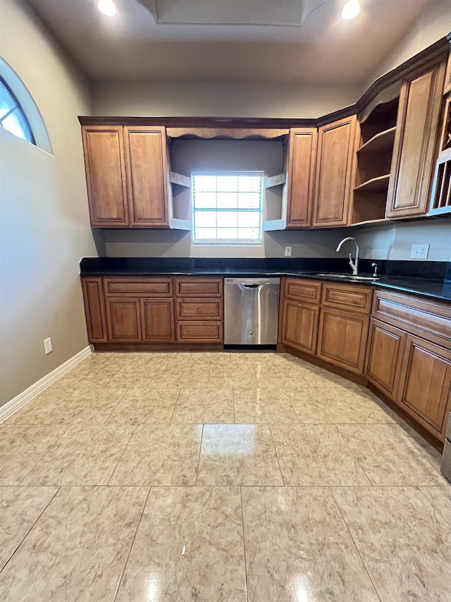 kitchen with dishwasher and sink