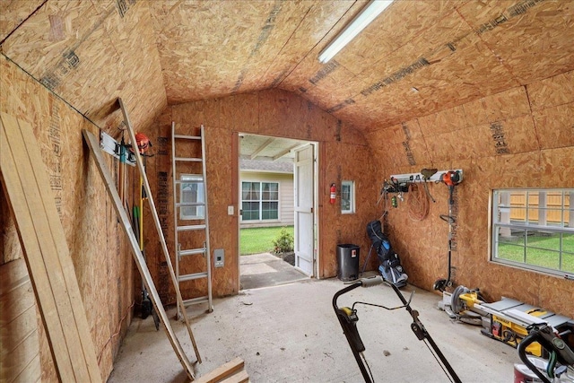 7820 N Windemere Dr, Beaumont, TX 77713 - misc room with vaulted ceiling