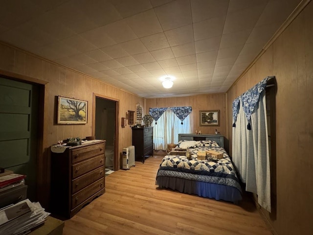 bedroom featuring light wood-type flooring