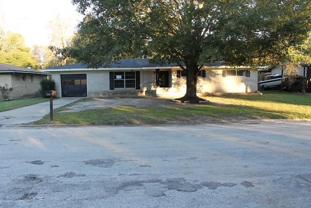 ranch-style house with a garage