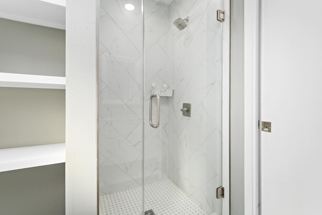 bathroom with walk in shower