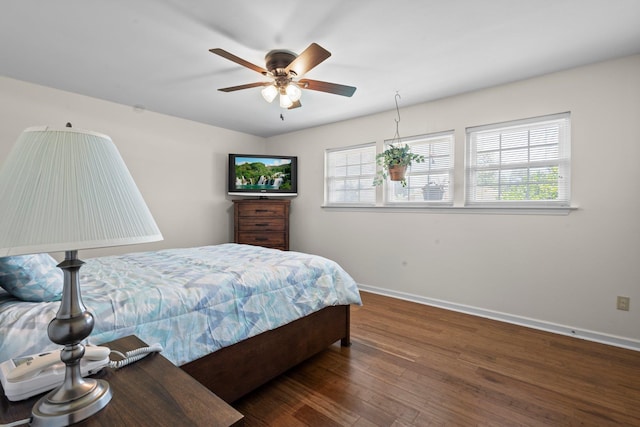 16 Enchanted Oaks St, Orange, TX 77630 - bedroom featuring wood finished floors and a ceiling fan
