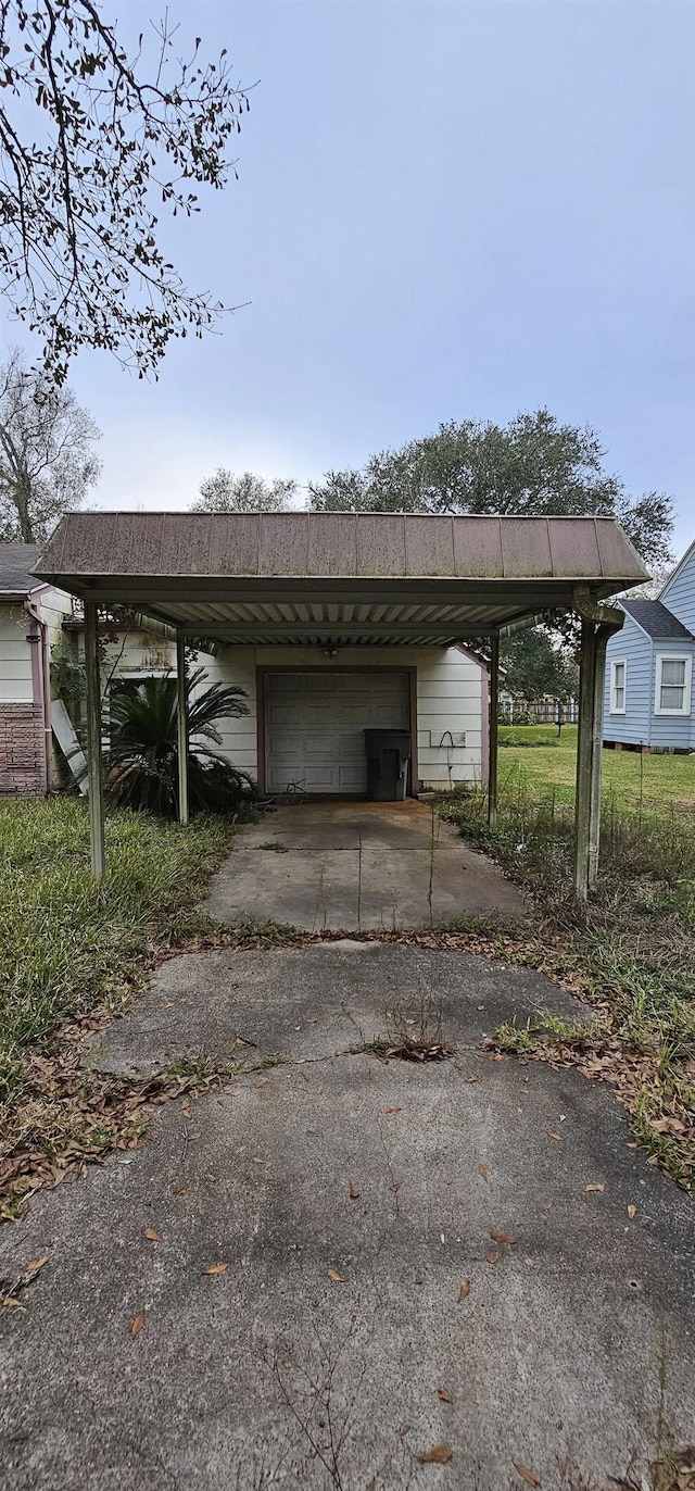 view of parking / parking lot