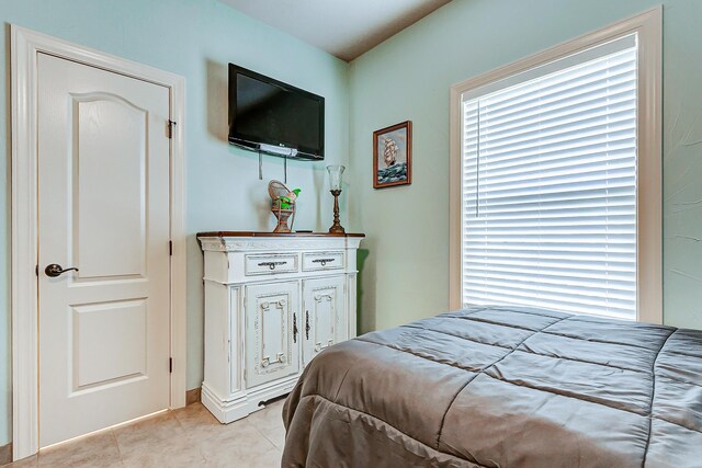 view of tiled bedroom