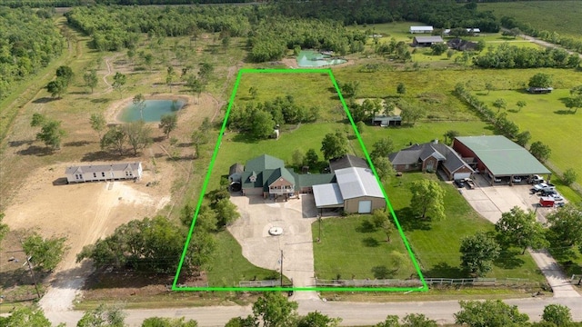 7645 Old Big Hill Rd, Beaumont, TX 77705 - aerial overview of property's location with property parcel outlined