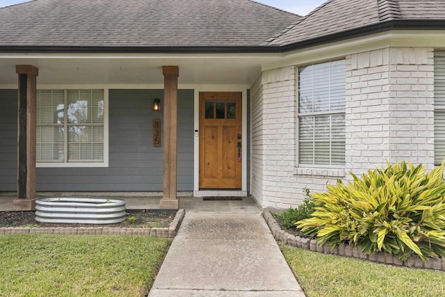 property entrance with a porch