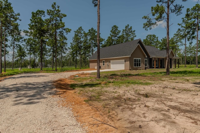 view of home's exterior featuring a garage