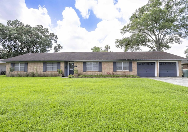 4715 Regina Ln, Beaumont, TX 77706 - single story home featuring an attached garage, brick siding, and a front lawn