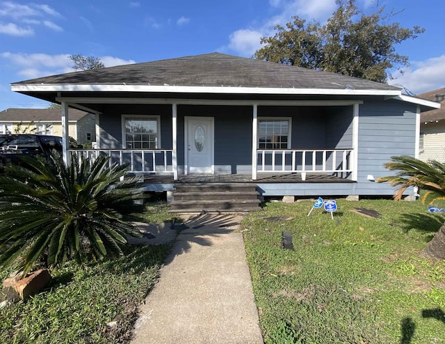 view of front of house with covered porch