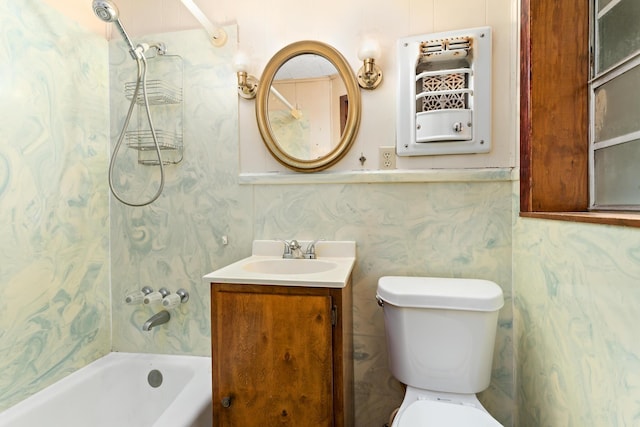 3785 Stanley Dr, Vidor, TX 77662 - bathroom featuring vanity and shower / washtub combination