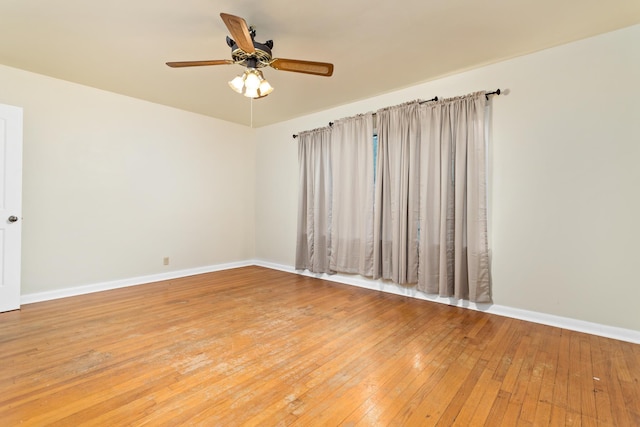 3785 Stanley Dr, Vidor, TX 77662 - spare room with ceiling fan and light wood finished floors