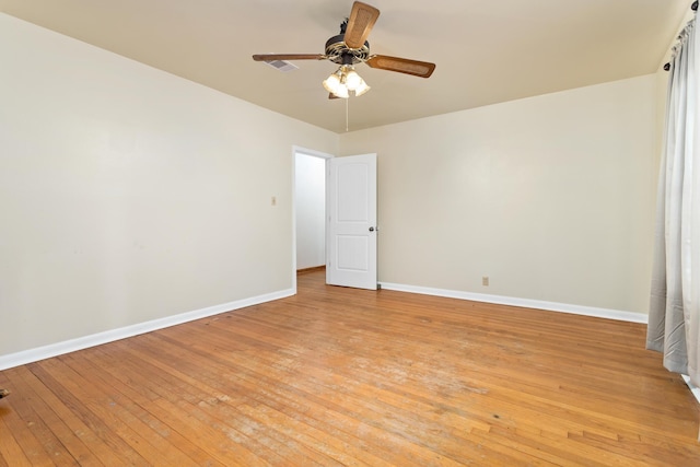 3785 Stanley Dr, Vidor, TX 77662 - empty room featuring light wood-type flooring and ceiling fan