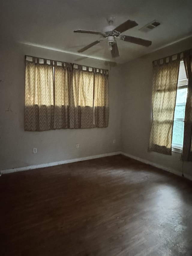 320 W Railroad Ave, China, TX 77613 - spare room featuring a ceiling fan and wood finished floors