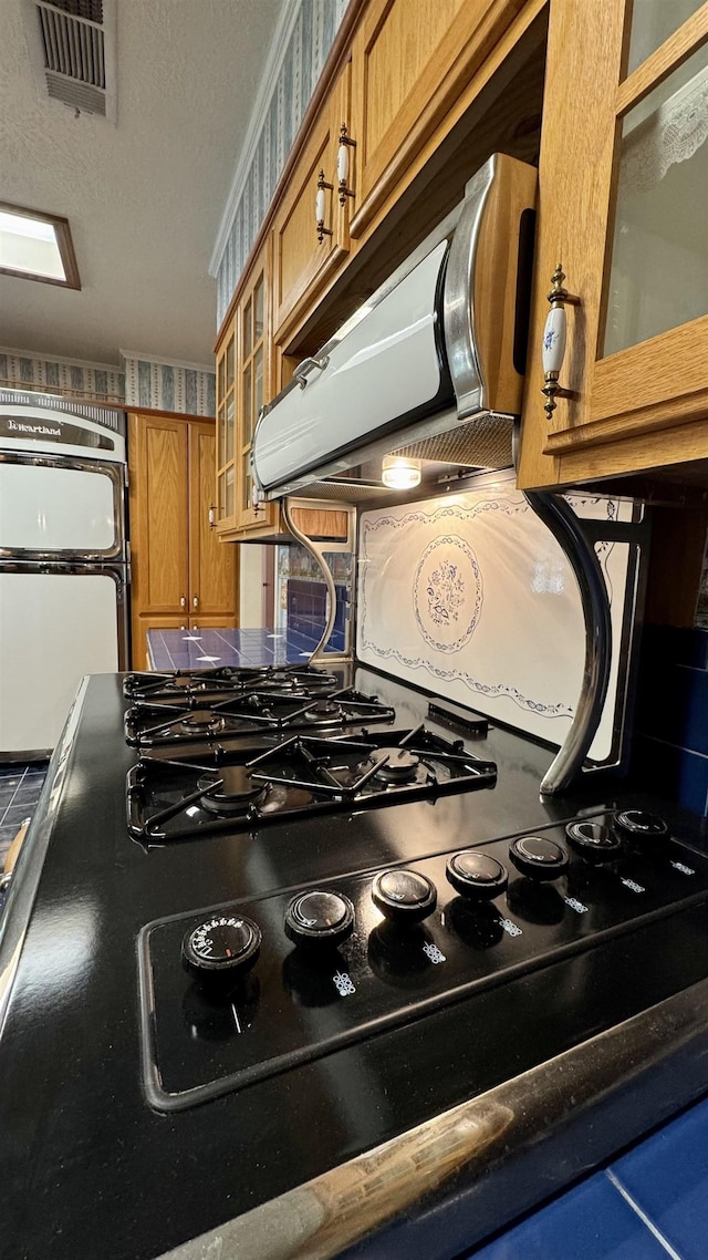 kitchen with stovetop and exhaust hood