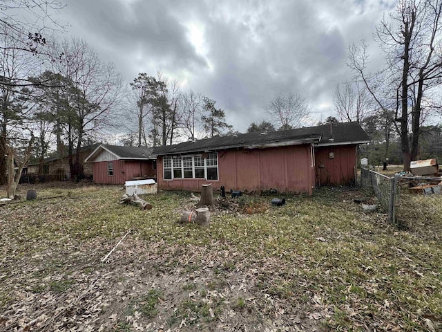 view of rear view of property