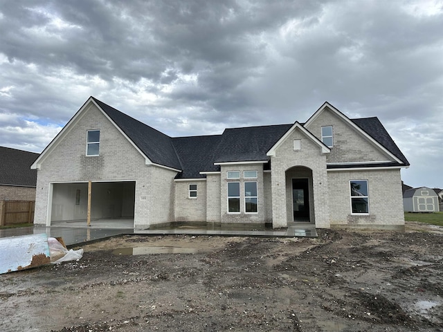 view of front of property with a patio