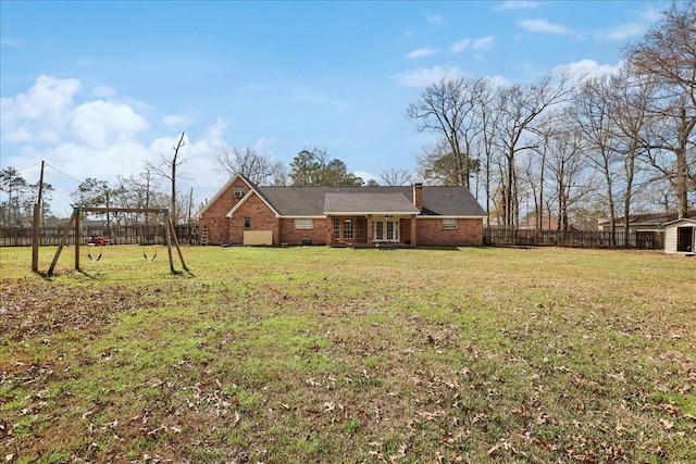 6006 Hazelwood Dr, Orange, TX 77632 - view of yard with a pergola and a shed