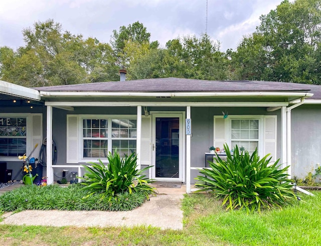 view of front of home with a porch