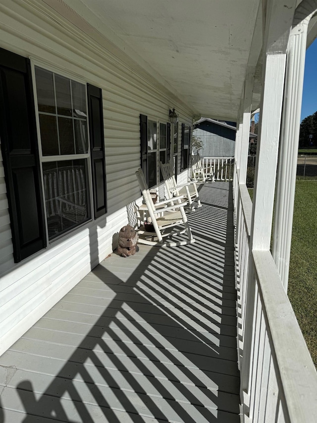 balcony with a porch