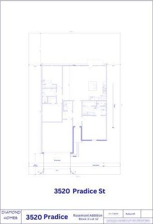 3520 Pradice St, Beaumont, TX 77705 - view of property floor plan