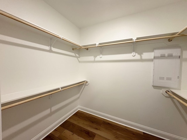 1240 Little Cypress Loop, Orange, TX 77632 - spacious closet featuring dark wood-style floors