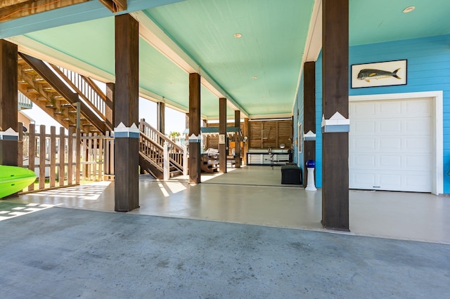 exterior space featuring concrete floors