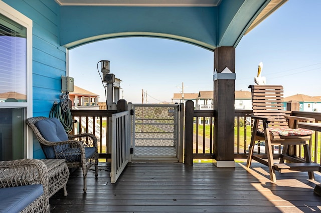 view of wooden terrace