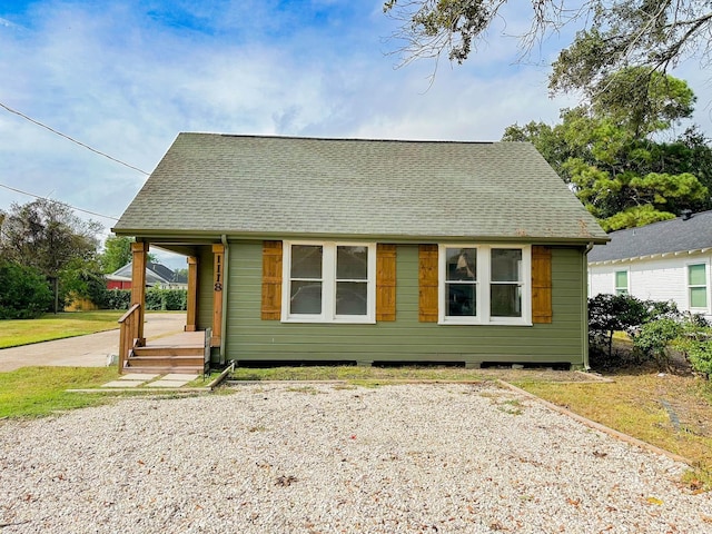 view of bungalow-style home