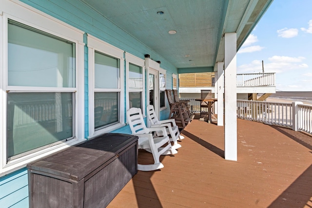 view of deck