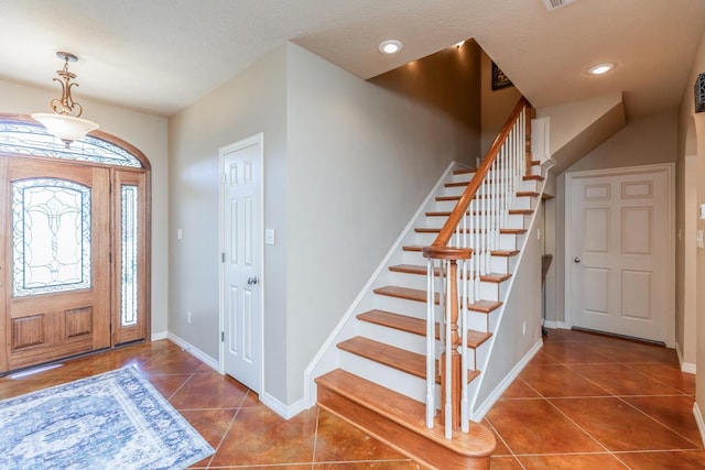 view of tiled entryway