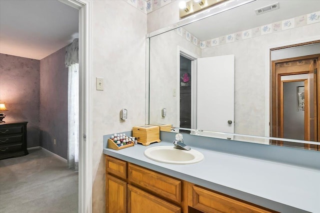 bathroom with vanity