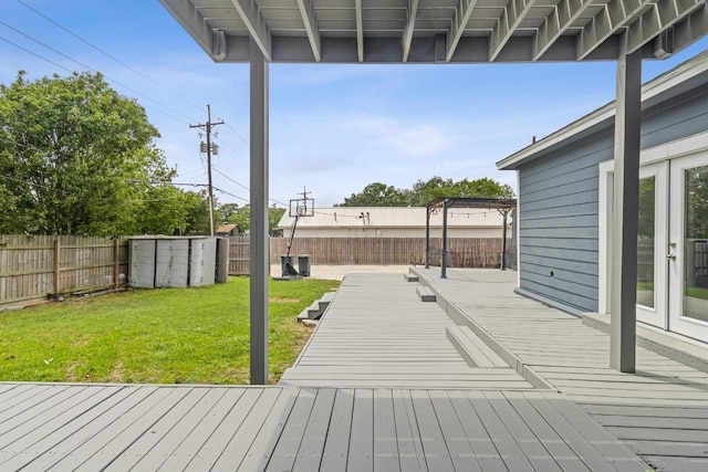 930 Llano St, Port Neches, TX 77651 - deck featuring french doors