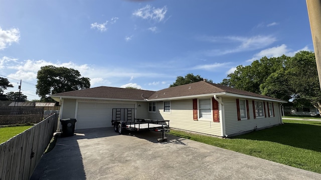 4801 Kent Ave, Groves, TX 77619 - view of front of house featuring concrete driveway, an attached garage, and roof with shingles