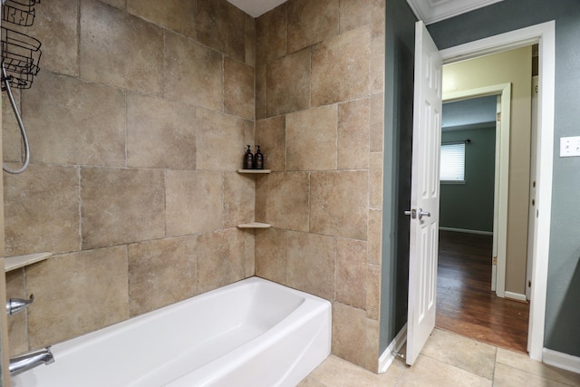 bathroom with shower / bath combination