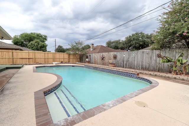 view of pool with a patio area