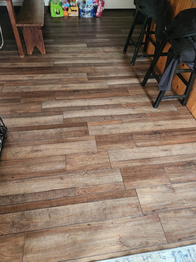 details with hardwood / wood-style flooring