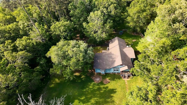 aerial view with a view of trees