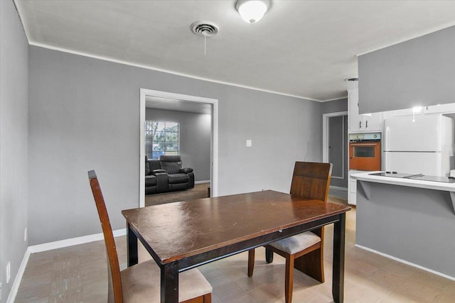 view of dining area