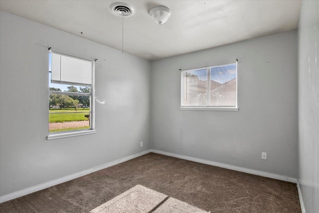 empty room with carpet floors