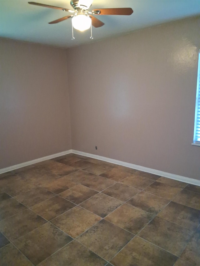 5330 Landry Ln, Beaumont, TX 77708 - empty room with ceiling fan and baseboards