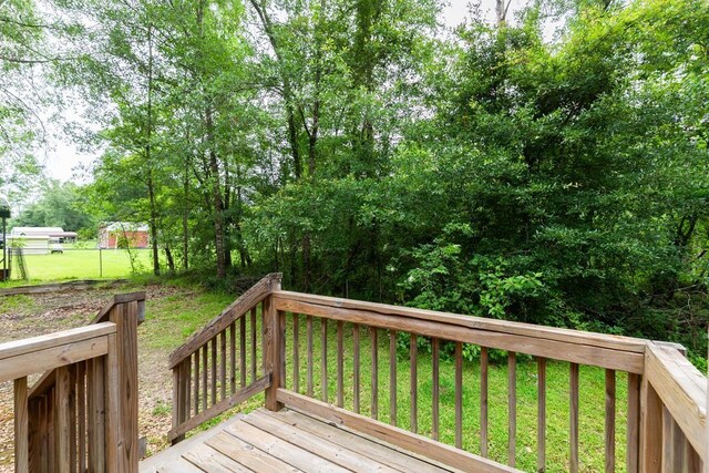 410 Creekwood St, Vidor, TX 77662 - view of wooden deck