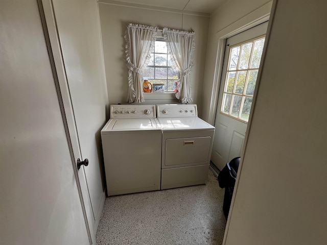 laundry area with washer and dryer and laundry area