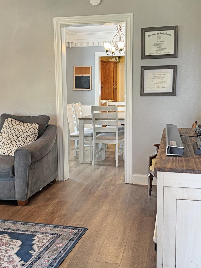 330 Avenue E Ave E, Port Neches, TX 77651 - dining space with a chandelier and wood finished floors