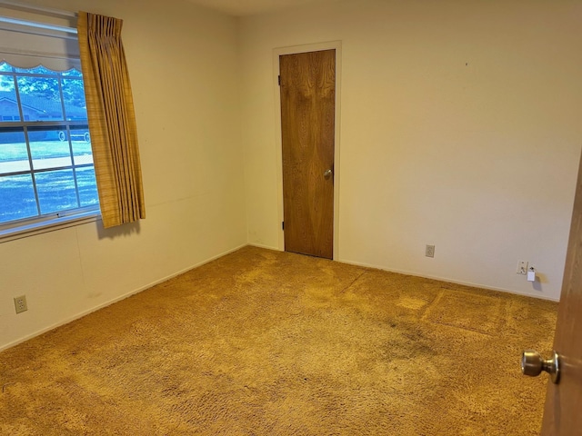 view of carpeted empty room