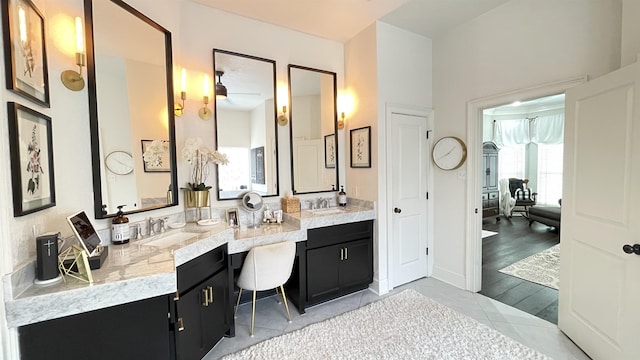 bathroom featuring vanity