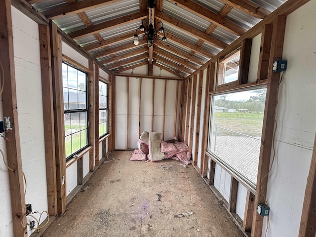 view of storage area