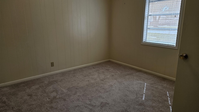 view of carpeted empty room