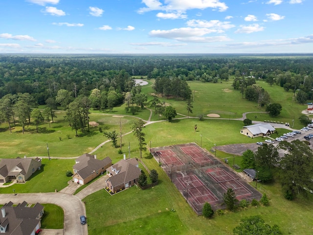 220 Idylwild Dr, Sour Lake, TX 77659 - aerial view with a wooded view