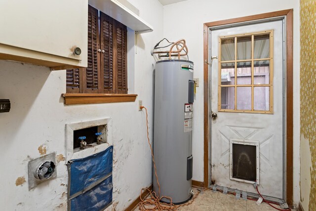6355 Arrowhead Dr, Beaumont, TX 77707 - utility room with electric water heater